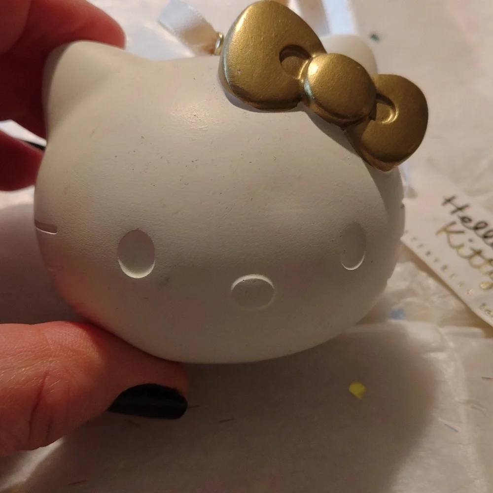 POTTERY BARN HELLO KITTY CERAMIC CHRISTMAS ORNAMENT